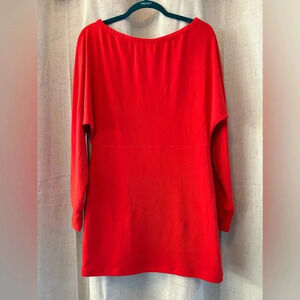 PIAO LIANG FU SHI, Size XL Women’s Sweatshirt Dress. Sweatshirt Material. Red